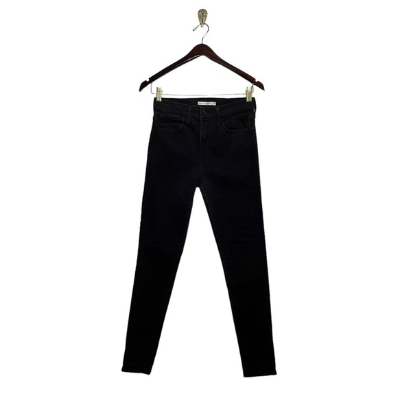 LEVI’S 720 High Rise Super Skinny Jeans Black Squared 27 - Picture 5 of 11